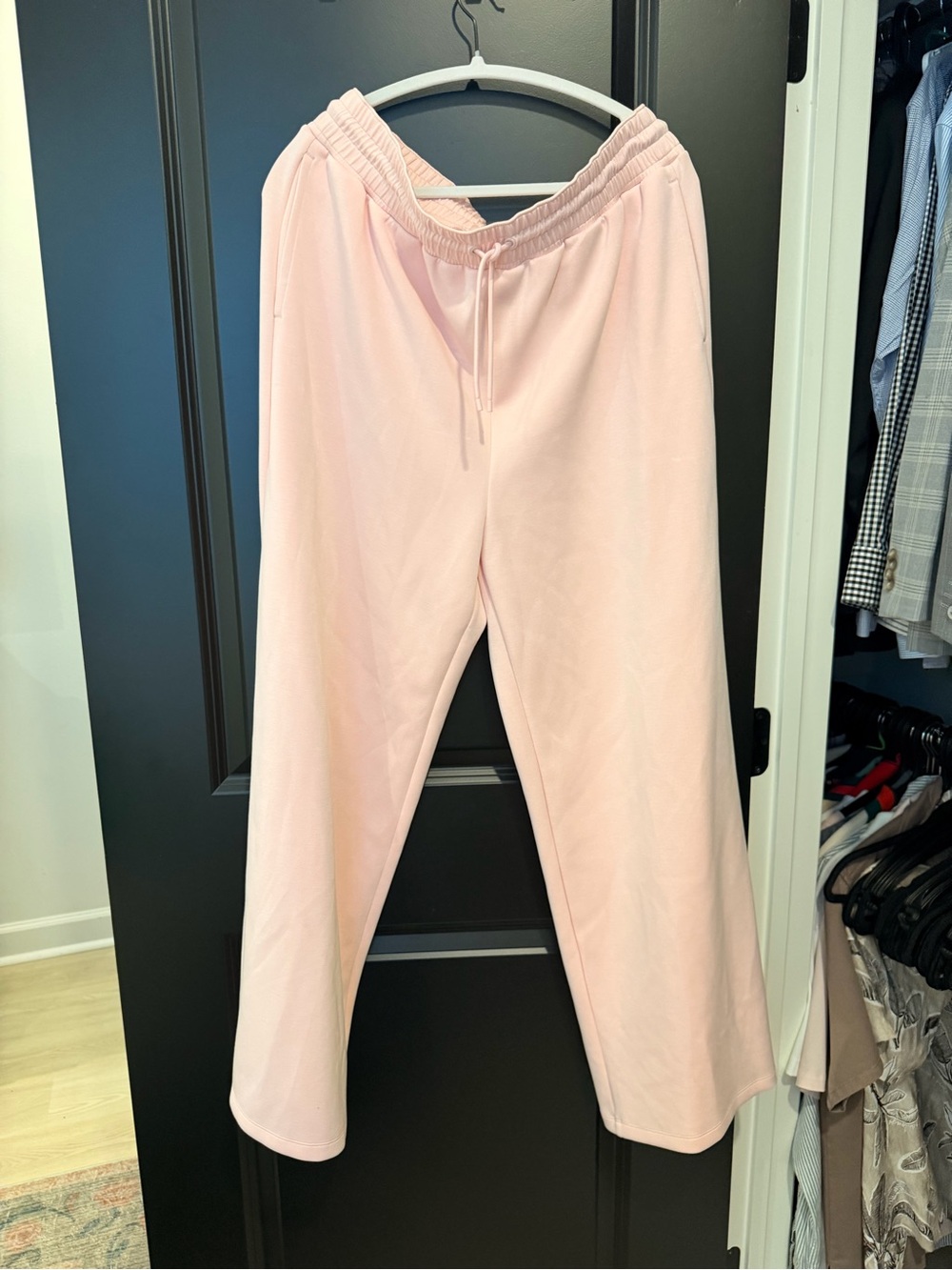 I’m ' Light Pink Pull-On Sweatpants with Drawstring